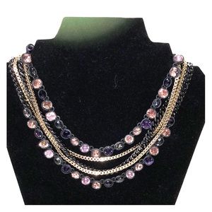 New DKNY multi-strand statement necklace